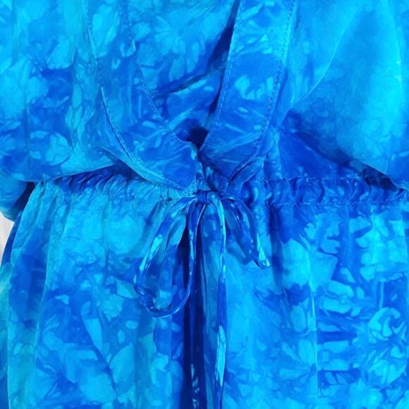 C & C California Batik Hi-Low Hem Dress Lg NWT - Picture 7 of 9